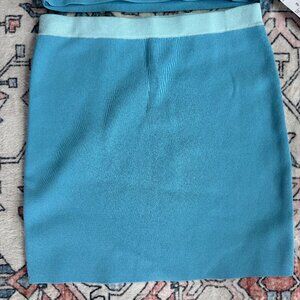 House of Harlow 1960 Blue Knit Mini Skirt - size Small NWT